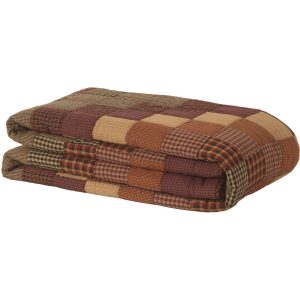 Heritage Farms California King Quilt Set; 1-Quilt 130Wx115L w/2 Shams 21x37 5pc Bundle (Quilt-Shams, Pillow Cases)