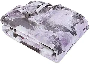 Berkshire Velvet Loft Plush Throw in Dusty Purple