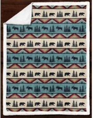 WOODLAND HAVEN SHERPA BLANKET