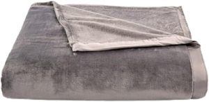 Berkshire Chateau Grey Classic Velvety Plush Blanket, King 90