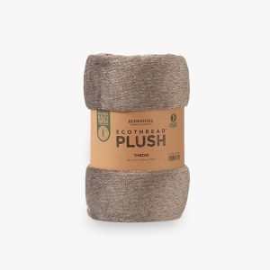 Berkshire Blanket & Home EcoThread Plush Throw Blanket, Sumatra Blend, 50 x 70 Inches, Super-Soft Polyester,